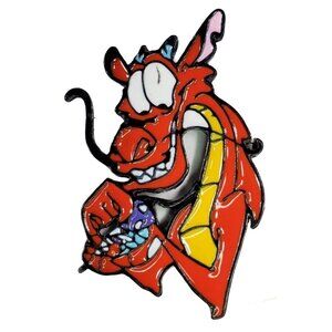 Mushu Dragon Lapel Pin Mulan Lucky Bug Brooch Badge Enamel Pin Accessories Gift